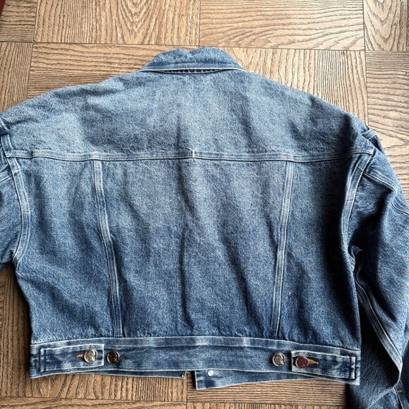 NWT Alexander Wang Denim Jacket With Silver Nickel Coin Buttons - Picture 8 of 14